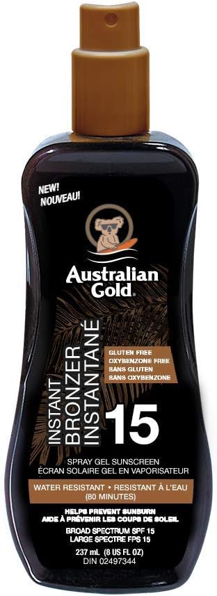 AUST GOLD SUNSCREEN SPF15 INSTANT BRONZER SP 237ML GEL pack of 6