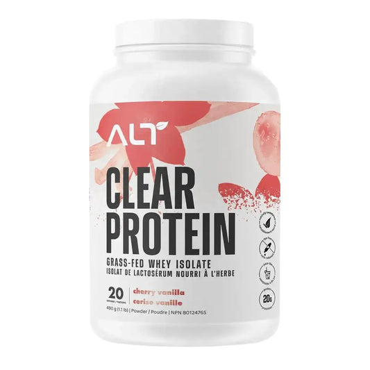ALT Clear Whey Isolate    Flavour: Cherry Vanilla Container Size: 20 Servings