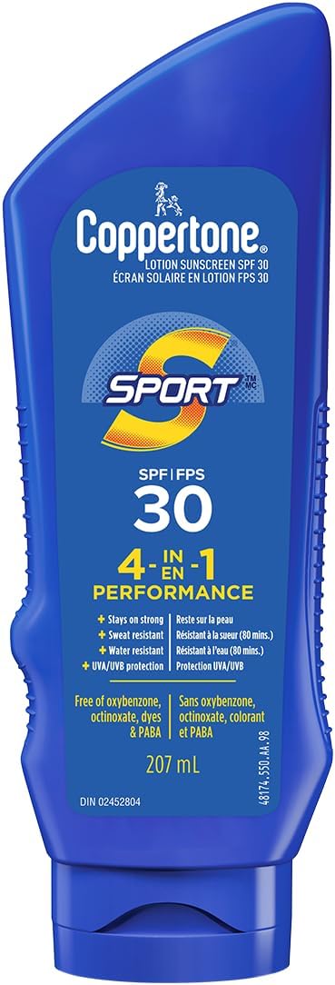 COPPERTONE SUNSCREEN SPF30 SPORT LOT 207ML GEL