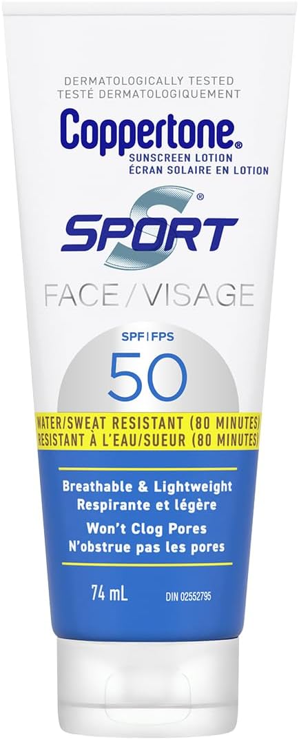 COPPERTONE SPORT SUNSCREEN LOT FACE SPF50 74ML LOTION