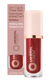 Mineral Fusion Natural Brands   2 in 1 Lip & Cheek Stain Syrah 3ml