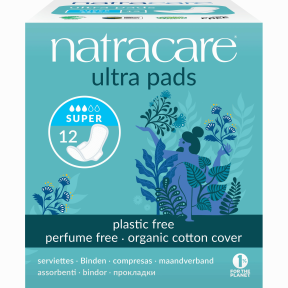 NATRACARE    Pads Natural Ultra    NATRACARE    Pads Natural Ultra    Ultra Pad w/Wings Super 12ct