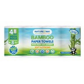 NatureZway   Paper Towels - 2ply 120 Sheets/pk 8 x 4pk