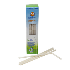 NatureZway   100% Compostable Straws 24 x 50pc