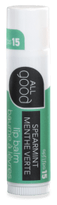 All Good   SPF15 Spearmint Lip Balm Tray 18 x 1ct
