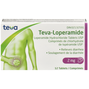 LOPERAMIDE CPLT 2MG 12 TEVA TABLET