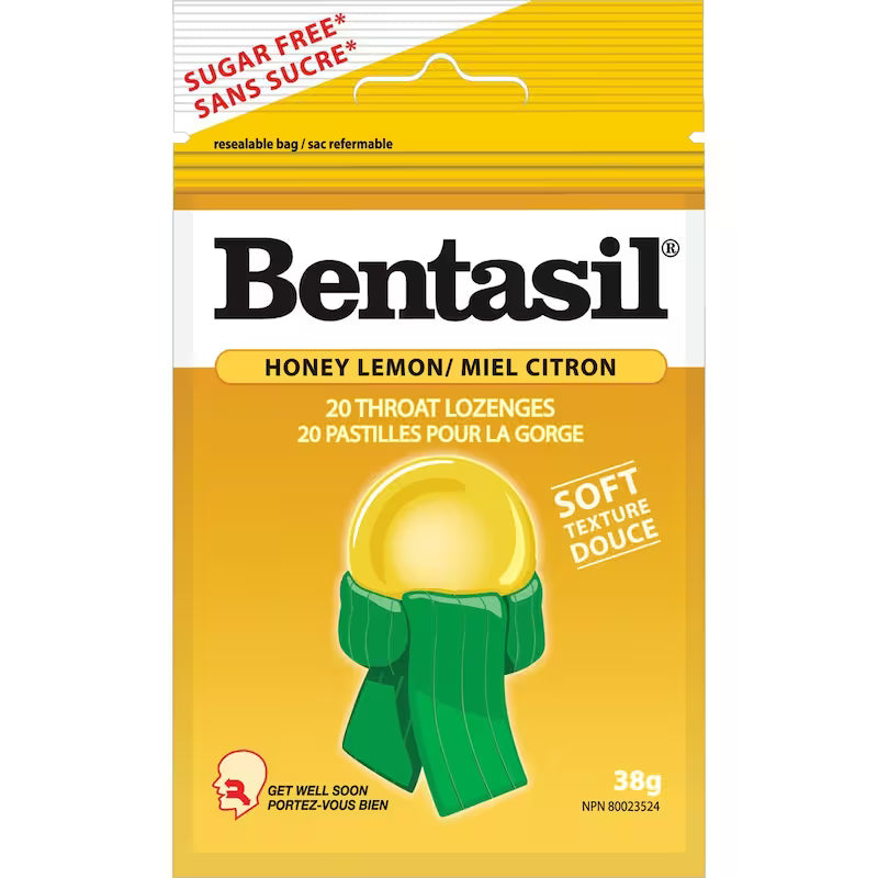 BENTASIL LOZ HONEY&LEMON 20 LOZENGE pack of 12