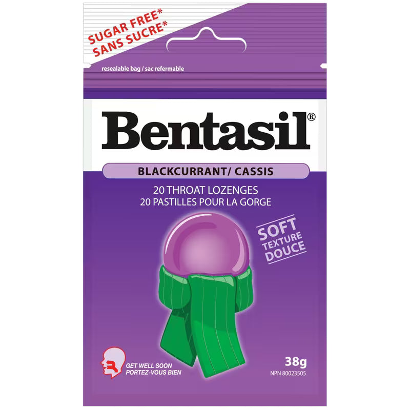 BENTASIL LOZ BLACKCURRANT 20 LOZENGE pack of 12