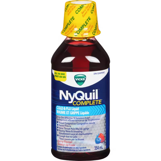 VICKS NYQUIL COLD&FLU BERRY 650MG/30ML 354ML LIQUID