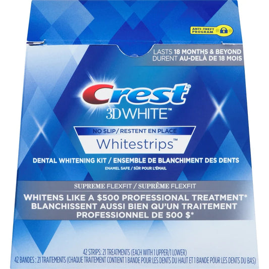 CREST 3D WHITE WHITESTRIPS SUPREME FLEX FIT 21