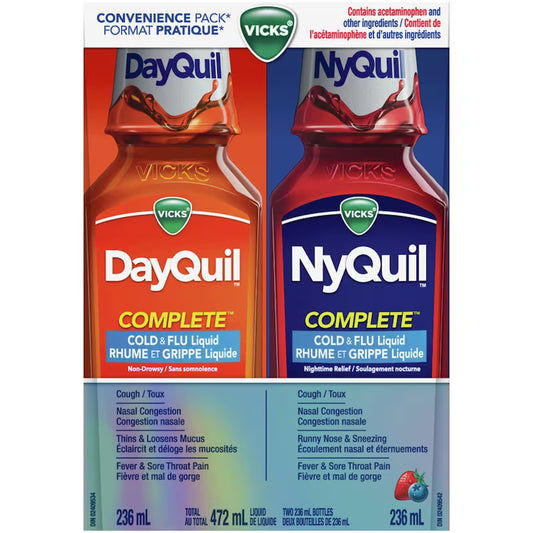 VICKS DAYQUIL NYQUIL COMPLETE BERRY COMBO 2X236ML LIQUID