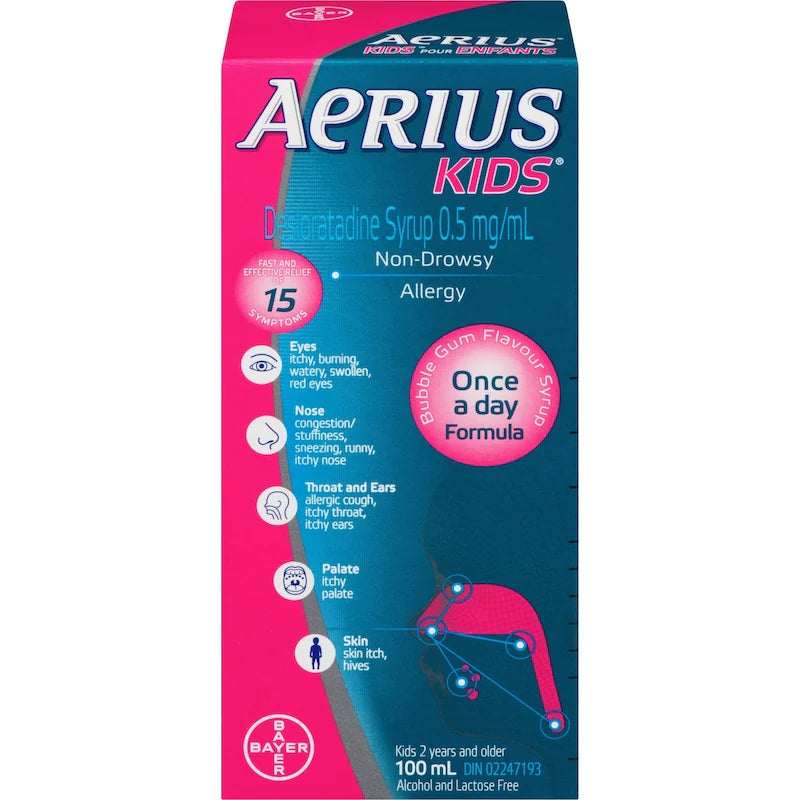 AERIUS SYR BUBBLE GUM FLAVOR 100ML SYRUP