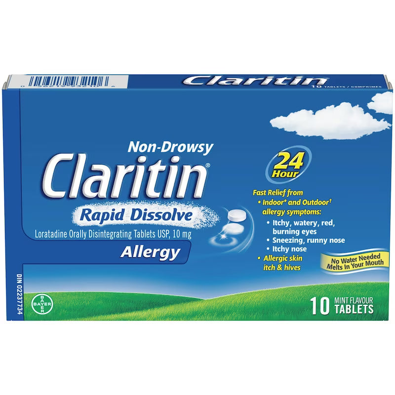 CLARITIN RAPID DISSOLVE 10MG 10 TABLET