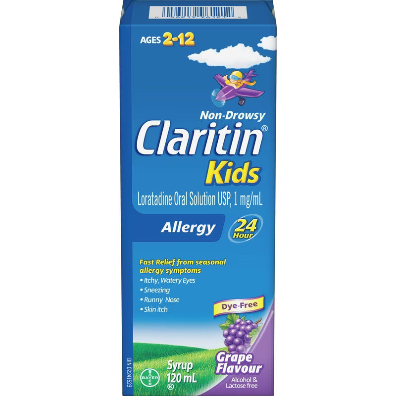 CLARITIN SYRUP CHILD GRAPE 120ML SYRUP