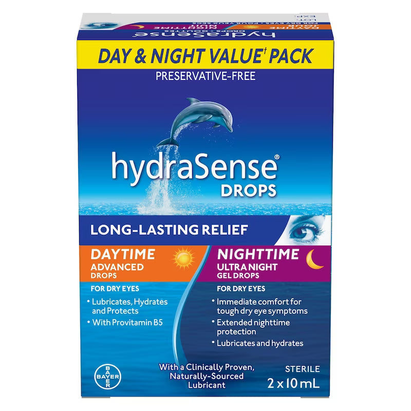 HYDRASENSE DAY&NIGHT DUO 2X10ML DROP MED