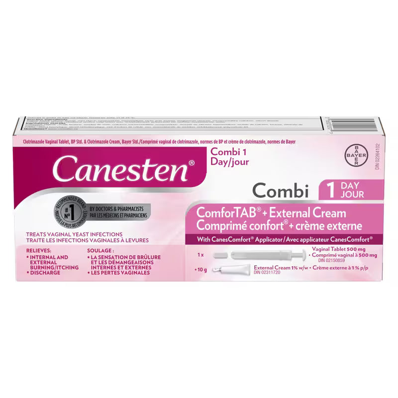 CANESTEN COMBIPACK TREATMENT 500MG 1DAY KIT MED