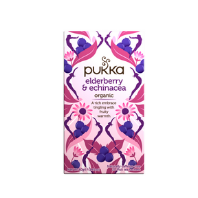 Pukka Tea   Organic Elderberry+Echinacea 4 x 20bg
