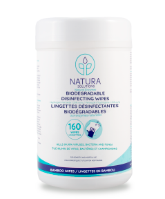 Natura Solutions   Biodegradable Disinfecting Wipes 160ct