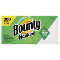 Bounty Napkins White 1 Ply (200S)