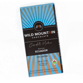 Wild Mountain Chocolate   Ecuador Dark Chocolate 72% 12 x 85g