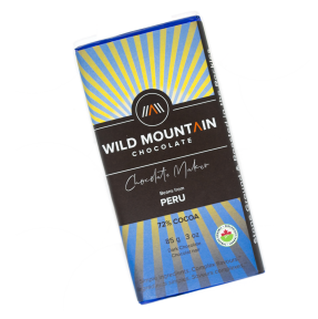 Wild Mountain Chocolate   Peru Dark Chocolate 72% 12 x 85g