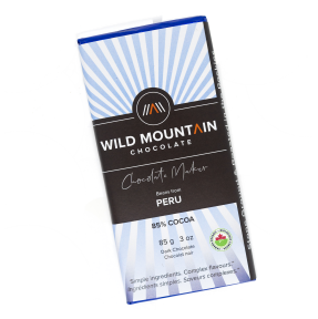 Wild Mountain Chocolate   Peru Dark Chocolate 85% 12 x 85g