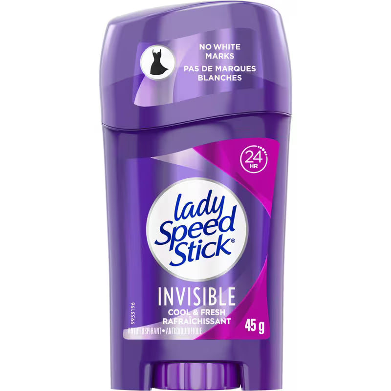 LADY SPEED STICK INVISIBLE ANTIPERSPIRANT FRESH45G STICK MED.