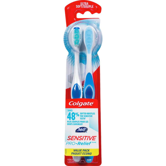 TOOTHBRUSH COLGATE 360 SENSITIVE PRO REF TWIN PK pack of 6