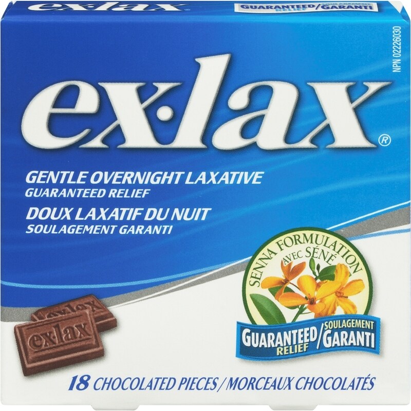 EXLAX SENNA CHOCOLATE 18 TABLET