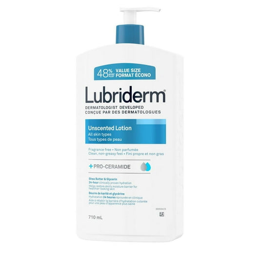 LUBRIDERM LOT UNSCENTED MOISTURIZING 710ML