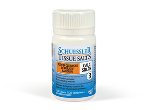 Schuessler tissue salts - CALC SULPH 125 tabs - (6X)
