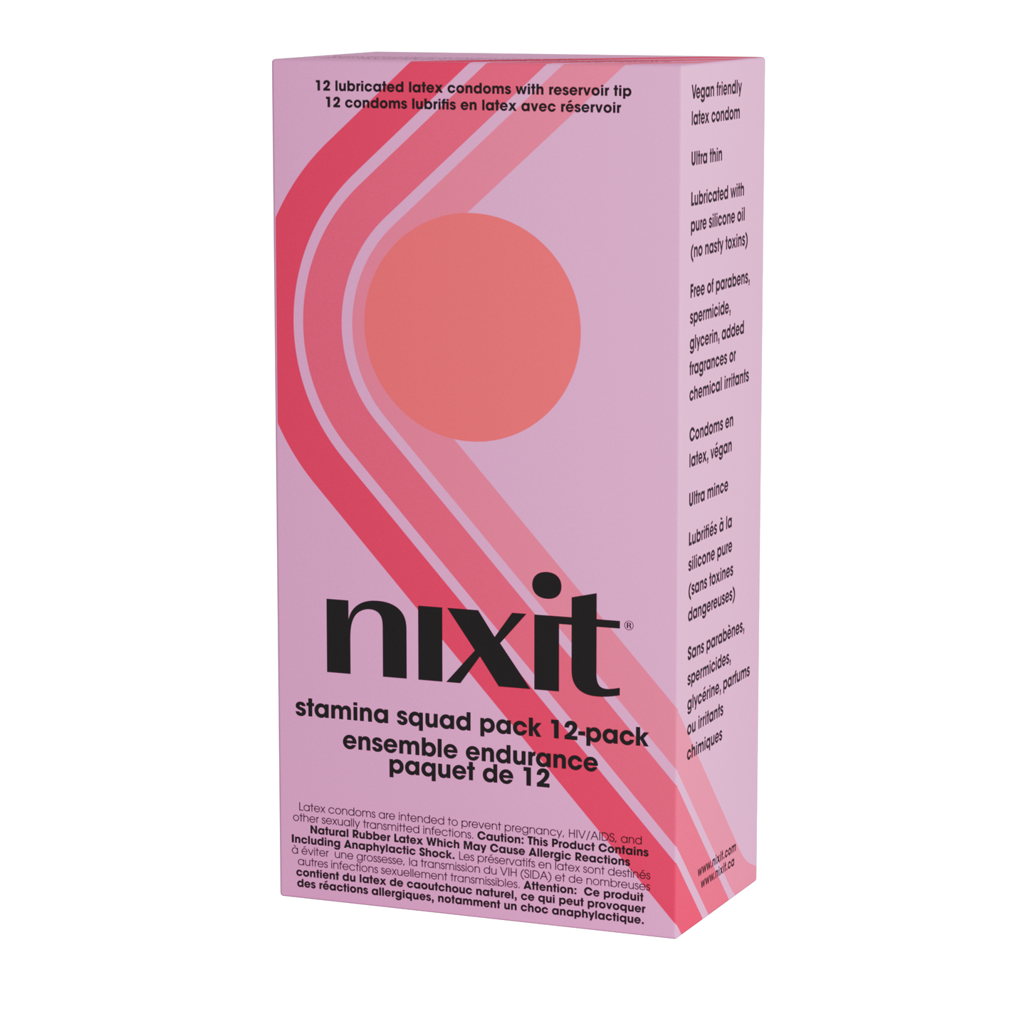 Nixit   Lubricated Latex Condoms 12ct