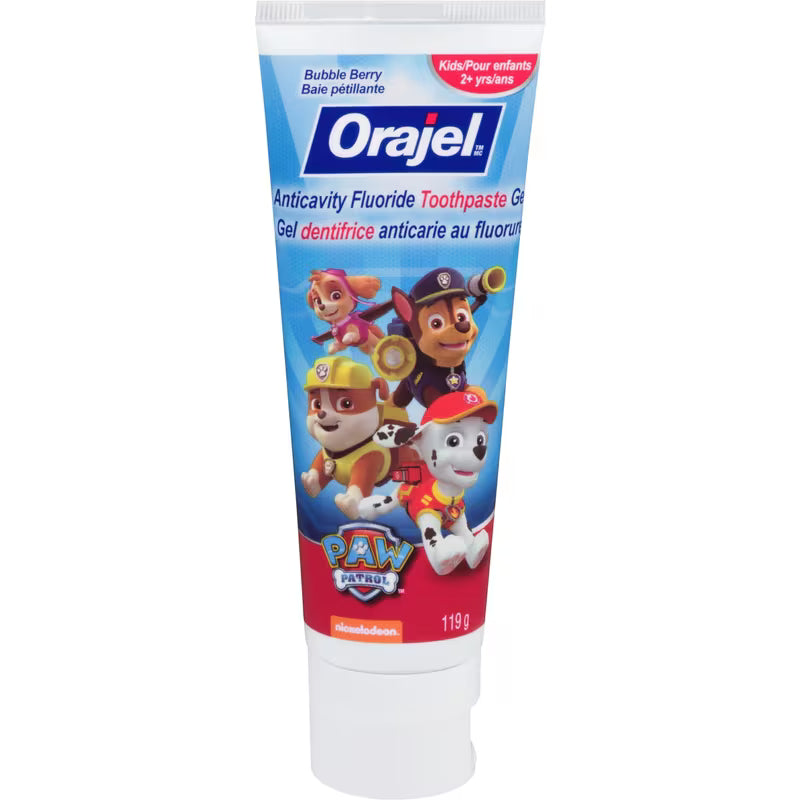 ORAJEL TOOTHPASTE P/PATROL ANTICAVITY FLOURIDE119G TOOTHPASTE