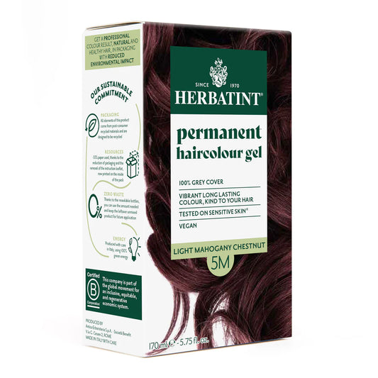 Permanent haircolour gel 5M Light Mahogany Chestnut, 170 ml