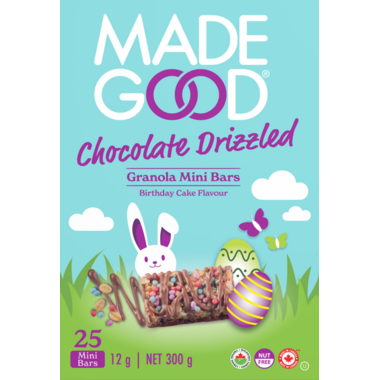 Made Good - Chocolate Drizzled Birthday Cake Mini Bars - 25CT
