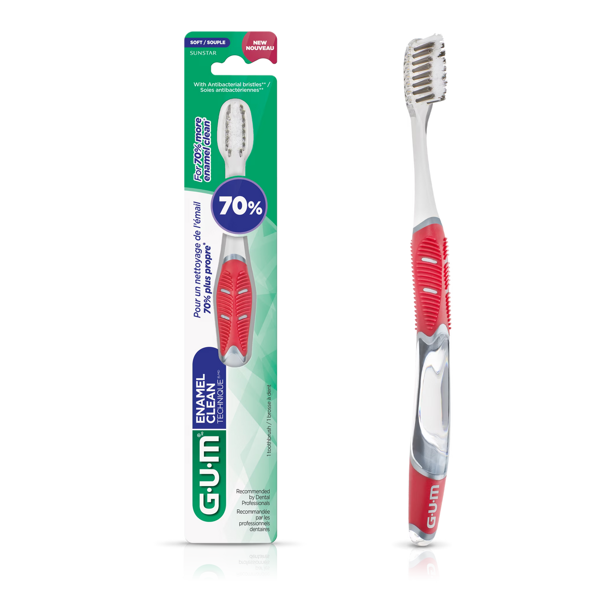 GUM TOOTHBRUSH ENAMEL CLEAN TECHNIQUE