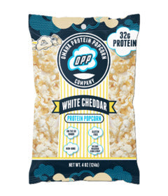 OMAHA PROTEIN POPCORN   PROTEIN POPCORN MINI   62g - single   WHITE CHEDDAR