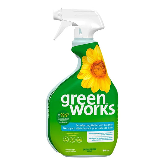 GREEN WORKS DISNFECTING BATHROOM CLN 946ML pack of 9