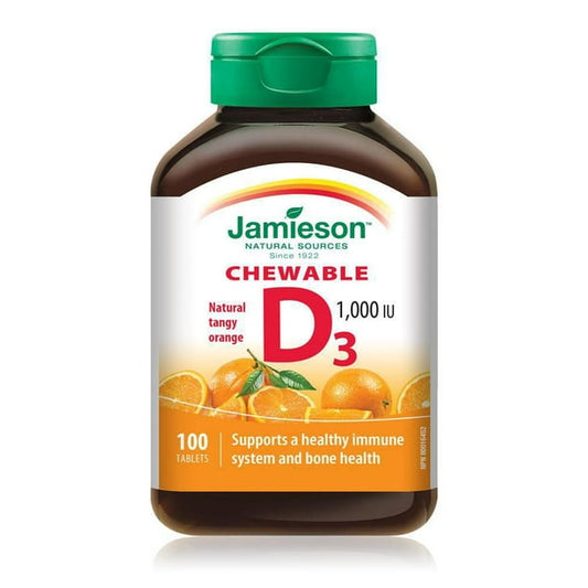 Jamieson    JMS Vitamin D 1,000IU Chewable - Orange 100's    100Chewable - Orange