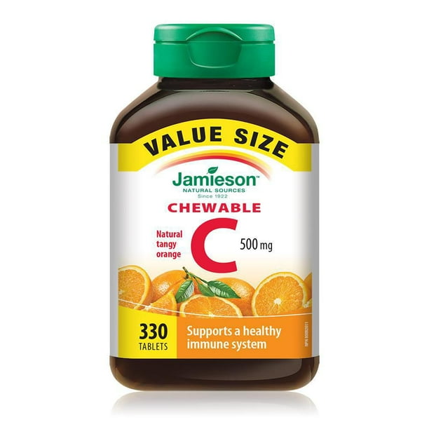 Jamieson    JMS Vit C 500 mg chew VS Orange    330Tabs