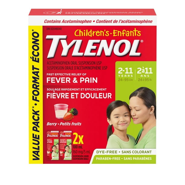 TYLENOL SUSP LIQ CHILD BERRY 2X100ML SUSPENSION