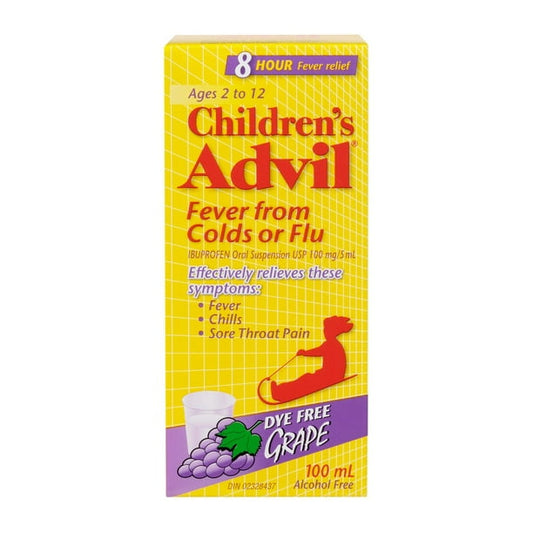 ADVIL CHILDREN GRAPE SYRUP 100MG/5ML 100ML SUSPENSION