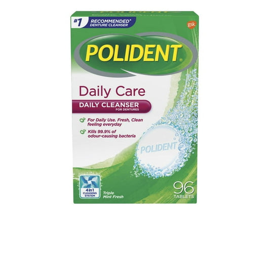 Polident Daily Care Mint Fresh 96