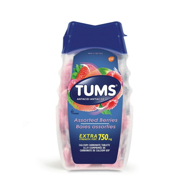 TUMS XST BERRY ASTD TB 100 TABLET