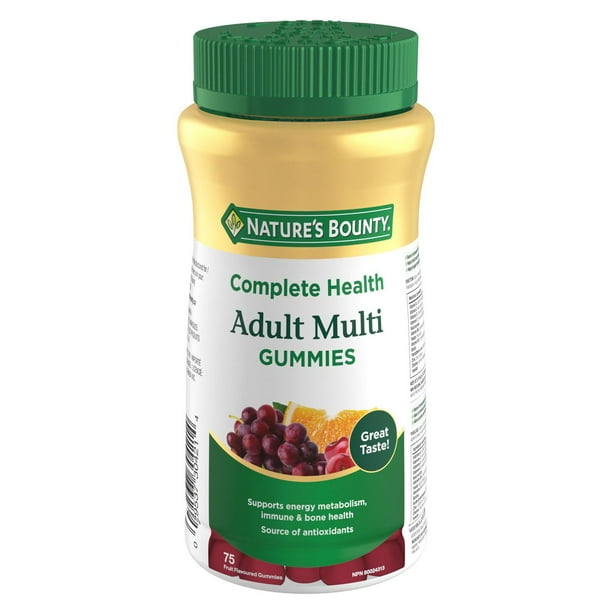 NATURE'S BOUNTY MULTI VITAMINS GUMMIES ADULTE 75 GUMMY