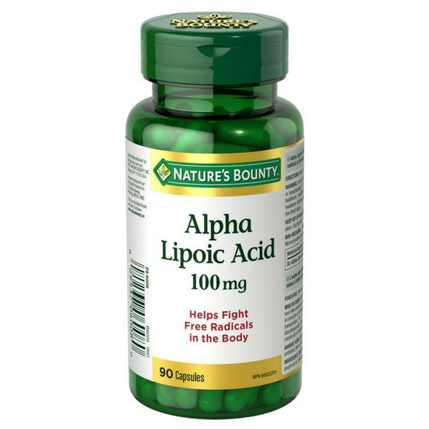 NATURE'S BOUNTY ALPHA LIPOIC ACID CAPS 100MG 90 CAPSULE