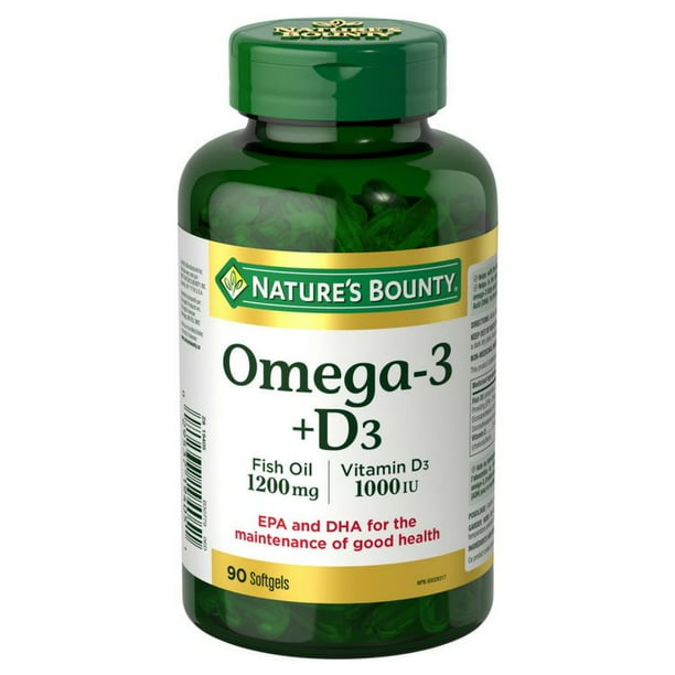 NATURE'S BOUNTY FISH OIL W/VIT D CPLT 90 CAPLET
