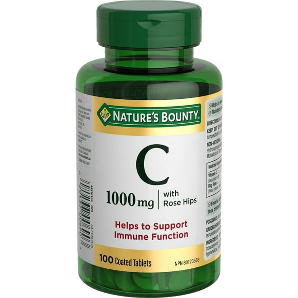 NATURE'S BOUNTY VIT C W/ROSE HIPS TB 1000MG 100 TABLET