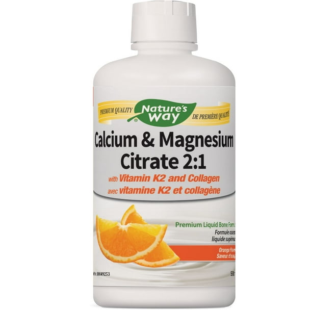 Nature's Way - Cal Mag w/K2 Liquid Orange - 500 ml