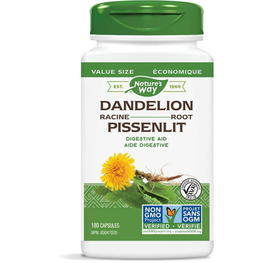 Nature's Way - Dandelion Root - 180 Veg Caps